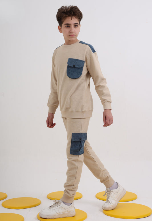 Boys' winter two-piece tracksuit (695)