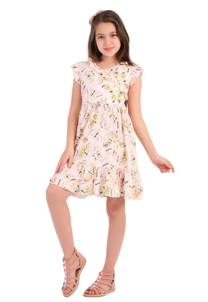 Girls' pajama set is designed for ages 6 to 12 years 745