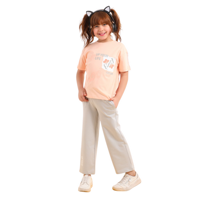 girls' pajama set is designed for ages 6 to 12 years 745