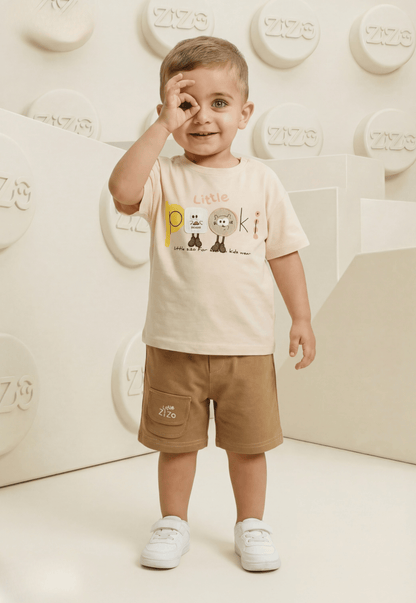 طقم أولادي صيفي قطعتين قطن %100 (Little Pookie Set)