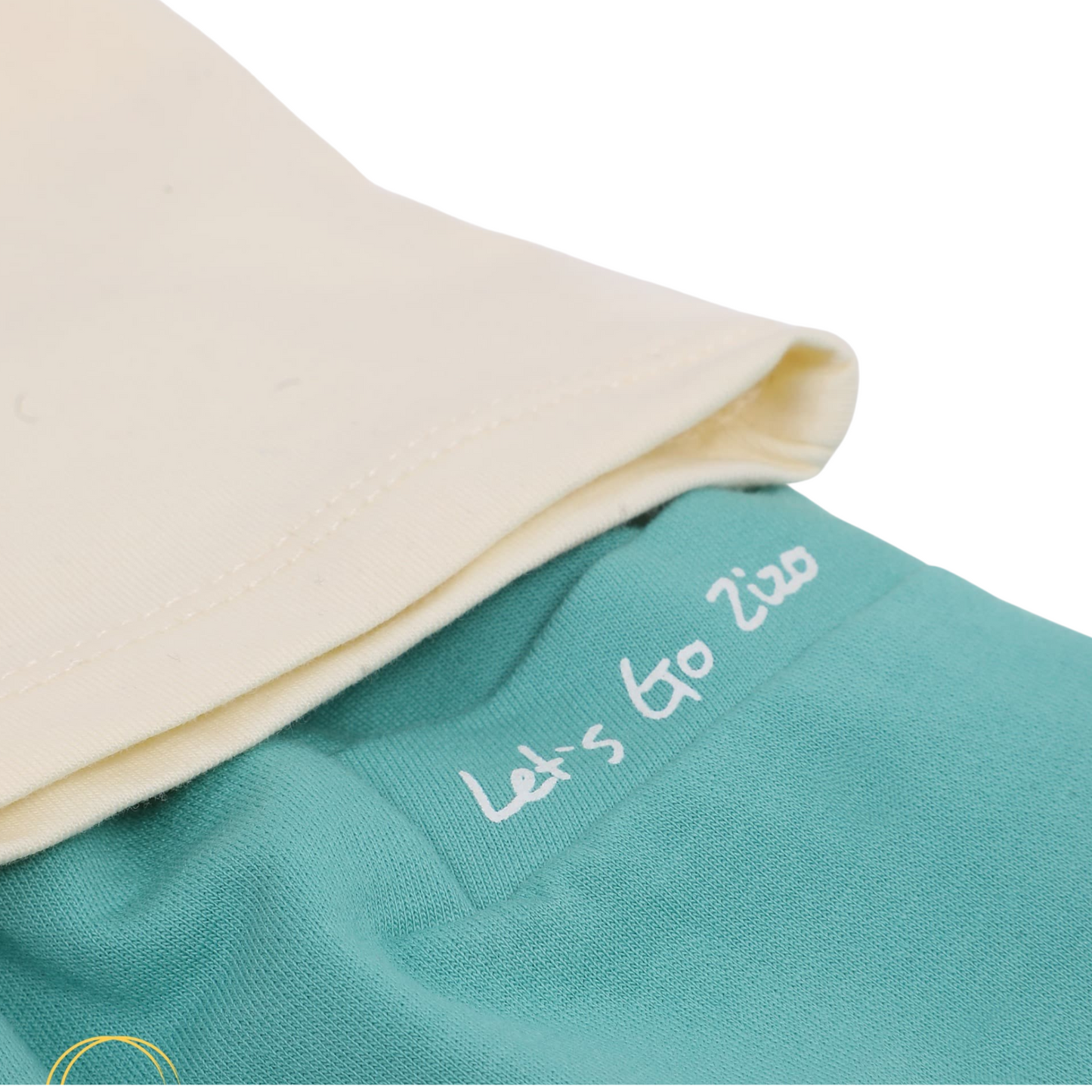 Baby Boys’ Pajama Set – White & Mint (9–18 Months) 1076