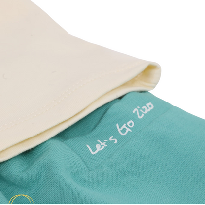 Baby Boys’ Pajama Set – White & Mint (9–18 Months) 1076