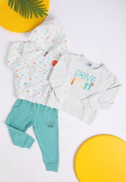 Boys' winter tracksuit, 3 pieces (1050)