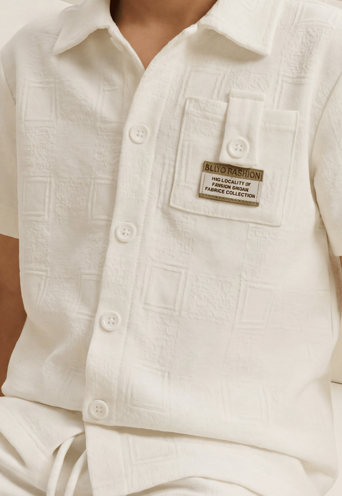 طقم اولادي صيفي قطعتين قطن %100 (Smart Casual Cargo Set)