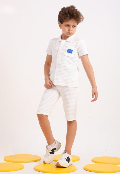Summer two-piece boys' set, 100% cotton (Summer Breeze Set)