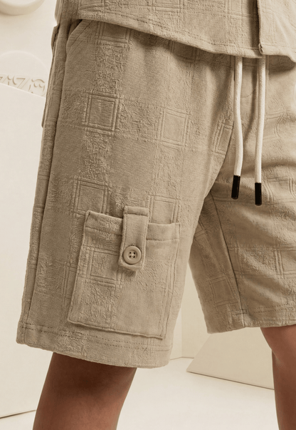 طقم اولادي صيفي قطعتين قطن %100 (Smart Casual Cargo Set)