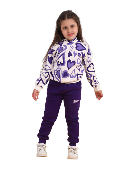 Girls' winter pajamas, two pieces (103)