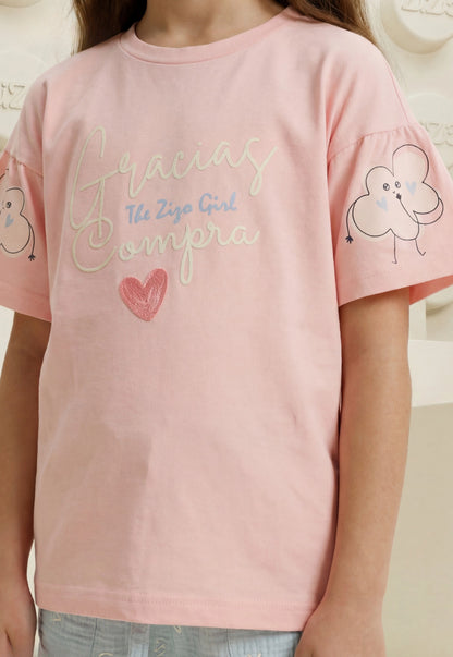 Girls' pajama set is designed for ages 6 to 12 years 745