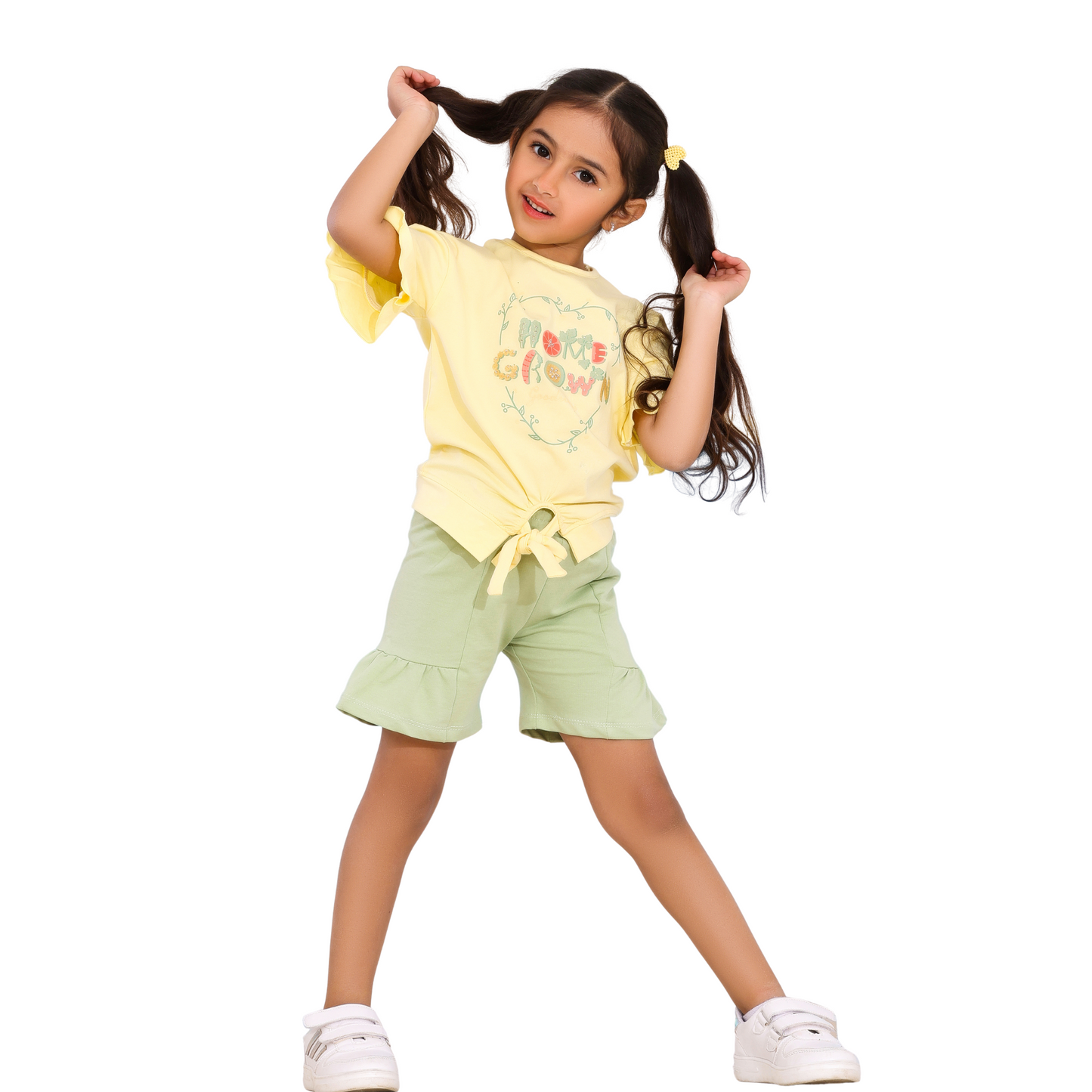 Home Grown – Girls’ Cotton Pajama Set (Ages 2–5)-508