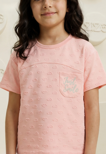 Girls' pajama set is designed for ages 6 to 12 years 745