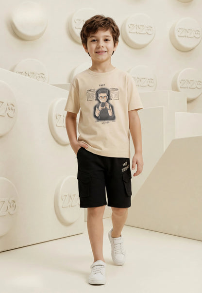 Summer two-piece boys' set, 100% cotton (Summer Breeze Set)