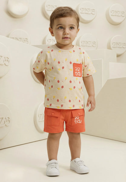 A delightful baby girl's pajama set designed for ages 9 to 18 months.1088