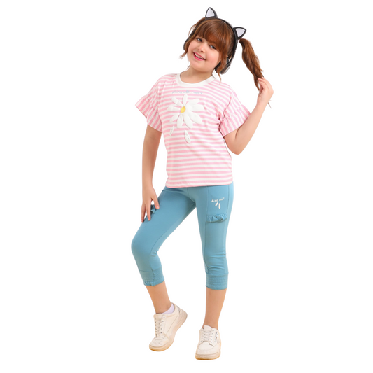 This children's pajama set is designed for ages 6 to 12 years and is made from 100% cotton 743