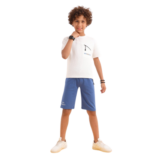 boys' pajama set is designed for ages 6 to 12 years and features a stylish combination of and blue colorswhite769
