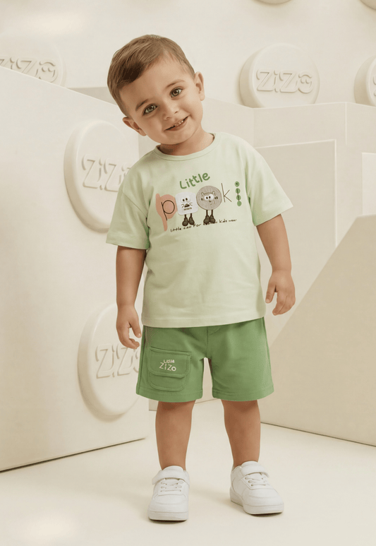 A delightful baby girl's pajama set designed for ages 9 to 18 months.1088