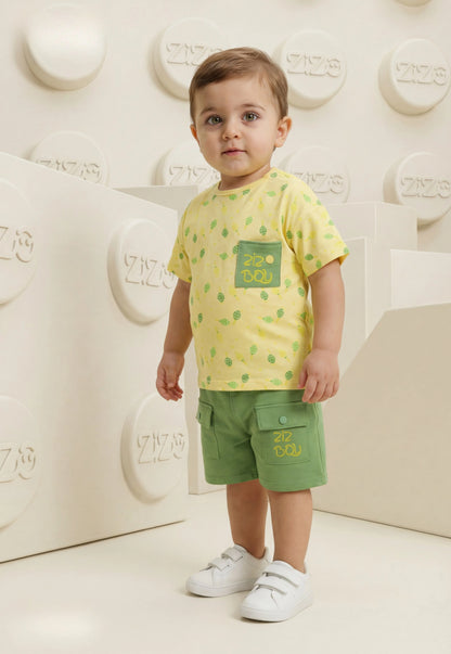 A delightful baby girl's pajama set designed for ages 9 to 18 months.1088