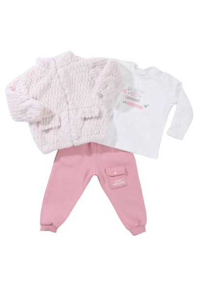 Girls' 3-piece pajama set (1022)