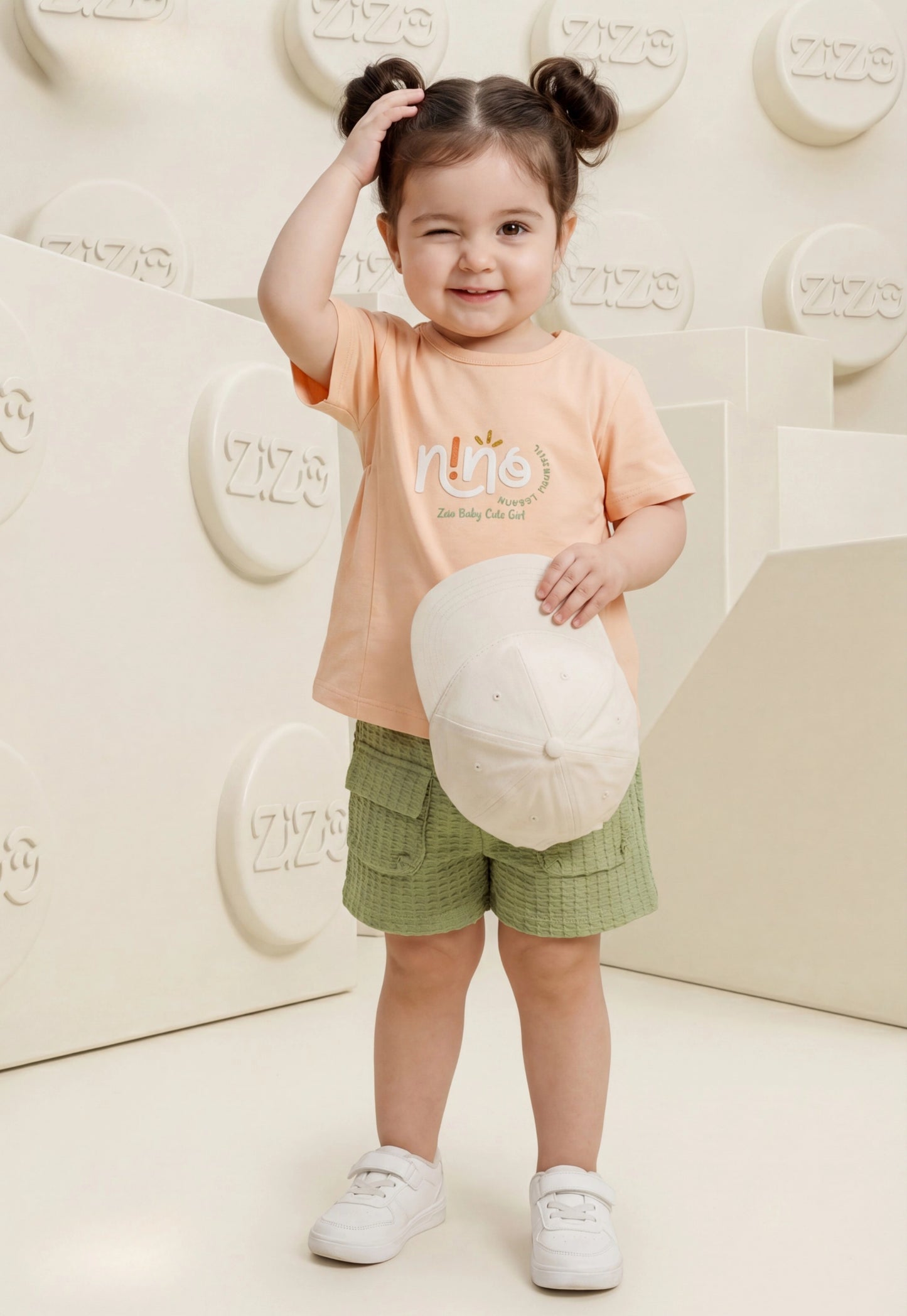 A delightful baby girl's pajama set designed for ages 9 to 18 months.1088