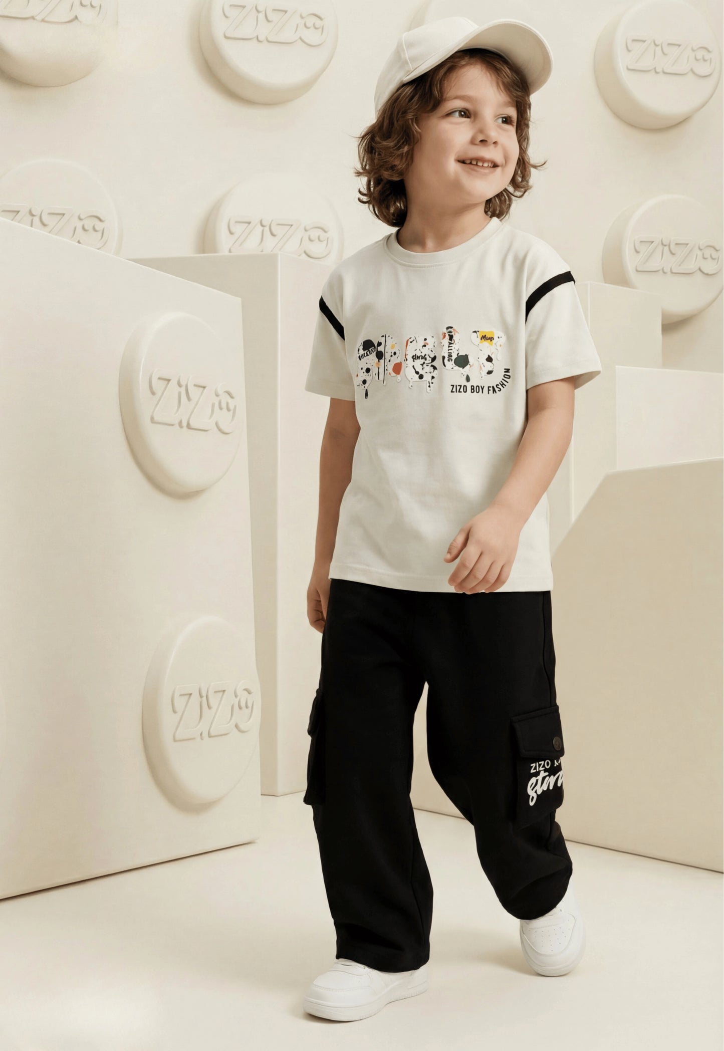 Summer two-piece boys' set, 100% cotton (Summer Breeze Set)