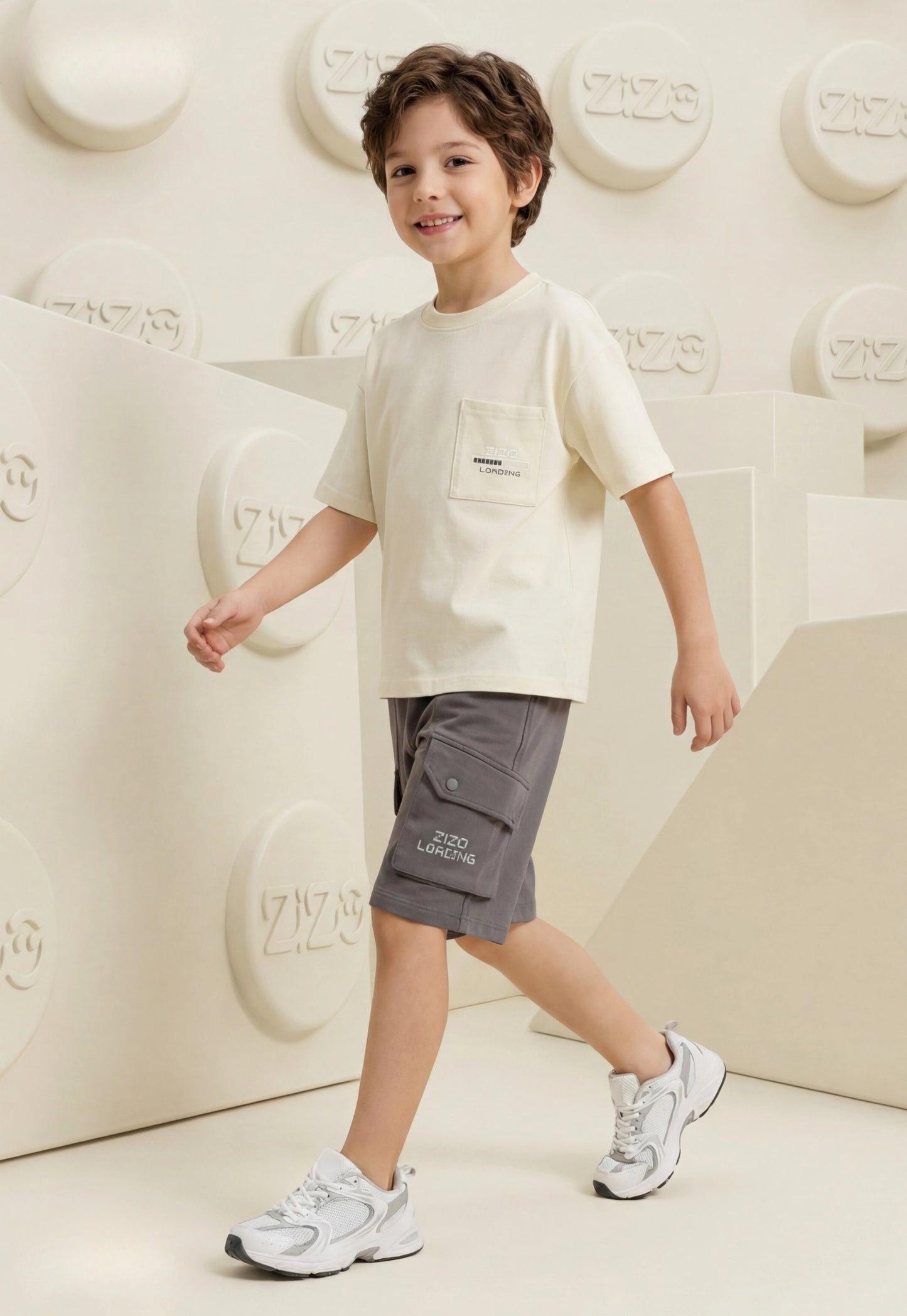 Summer two-piece boys' set, 100% cotton (Summer Breeze Set)