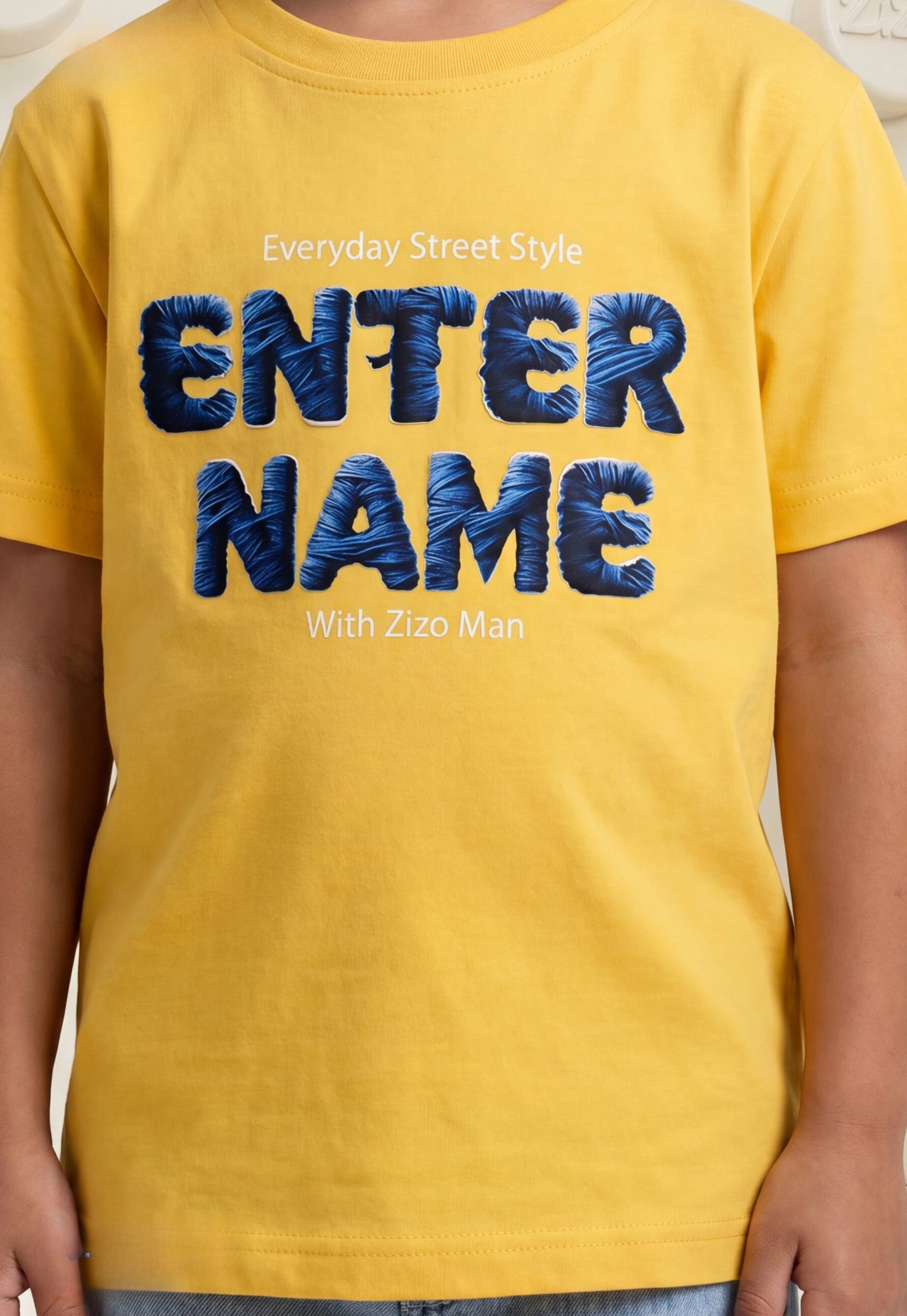 تيشيرت أولادي  صيفي %100 (ENTER NAME T-Shirt)