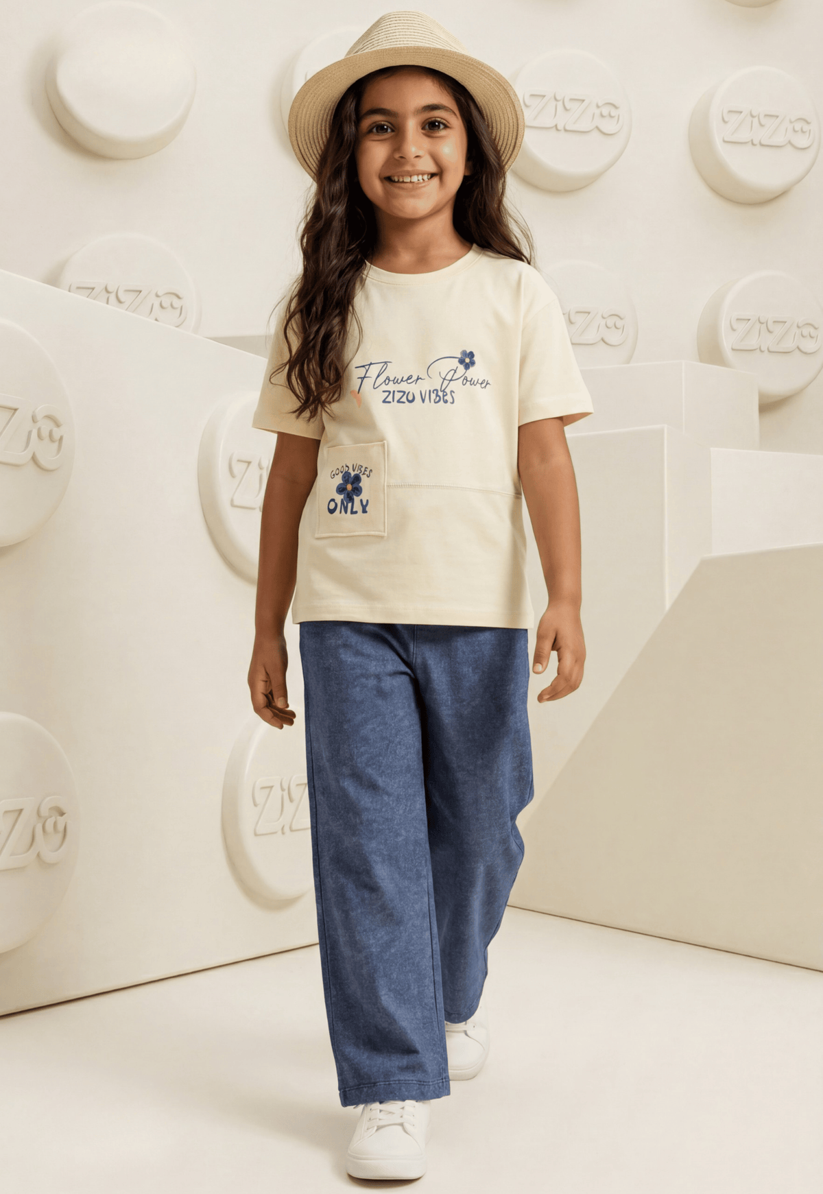 Girls' pajama set is designed for ages 6 to 12 years 745