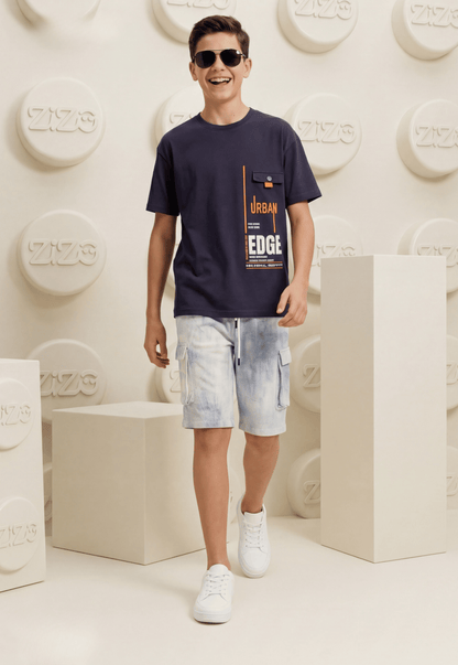 طقم اولادي صيفي قطعتين قطن %100 (Urban Edge Set)