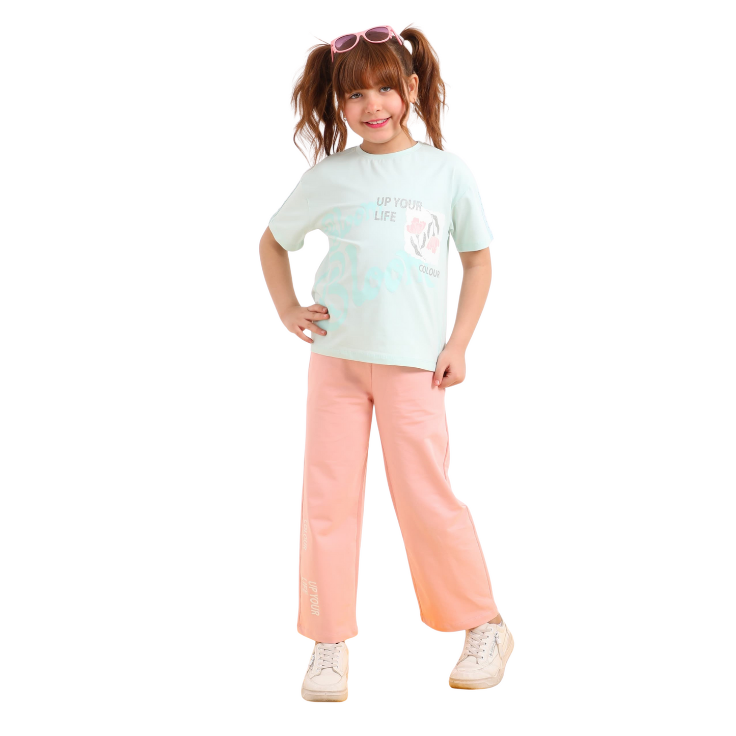 girls' pajama set is designed for ages 6 to 12 years 745