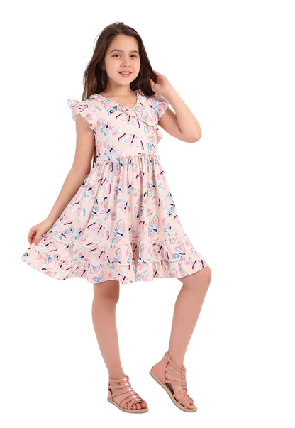 Girls' pajama set is designed for ages 6 to 12 years 745
