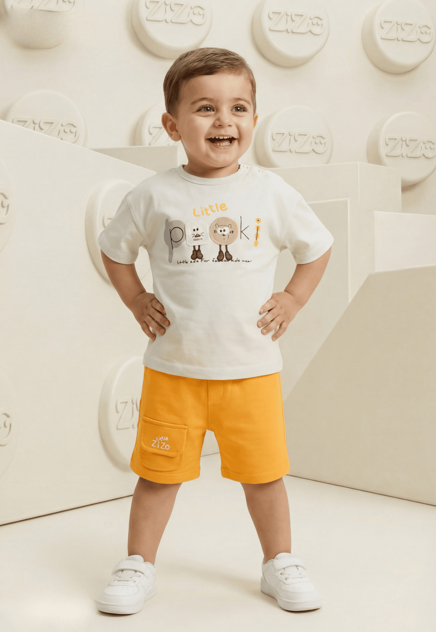 طقم أولادي صيفي قطعتين قطن %100 (Little Pookie Set)