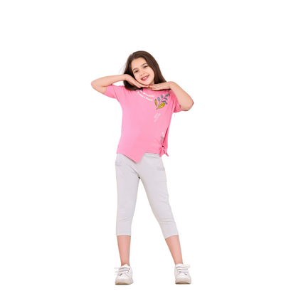 Girls’ 2-Piece Summer Pajama Set – Teen Sizes (6 to 12 Years)