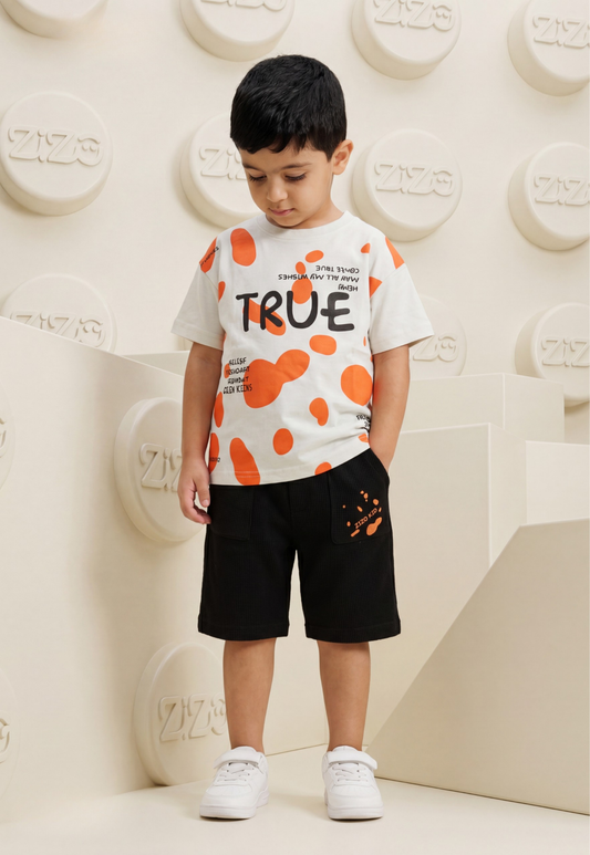 طقم أولادي  صيفي قطعتين %100 (True Colors Set)