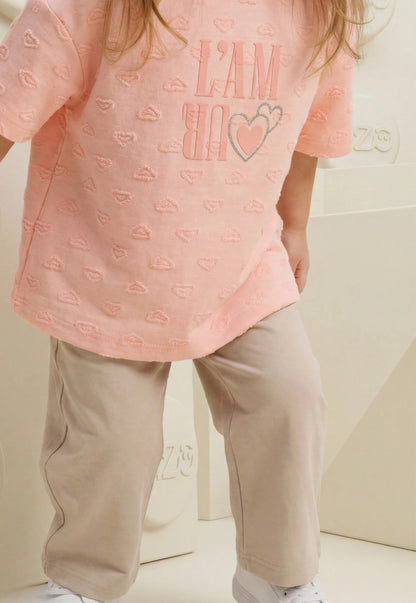 Girls' Summer Two-Piece Set, 100% Cotton (Bloom Cutie Set)