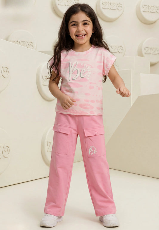 Girls' pajama set is designed for ages 6 to 12 years 745