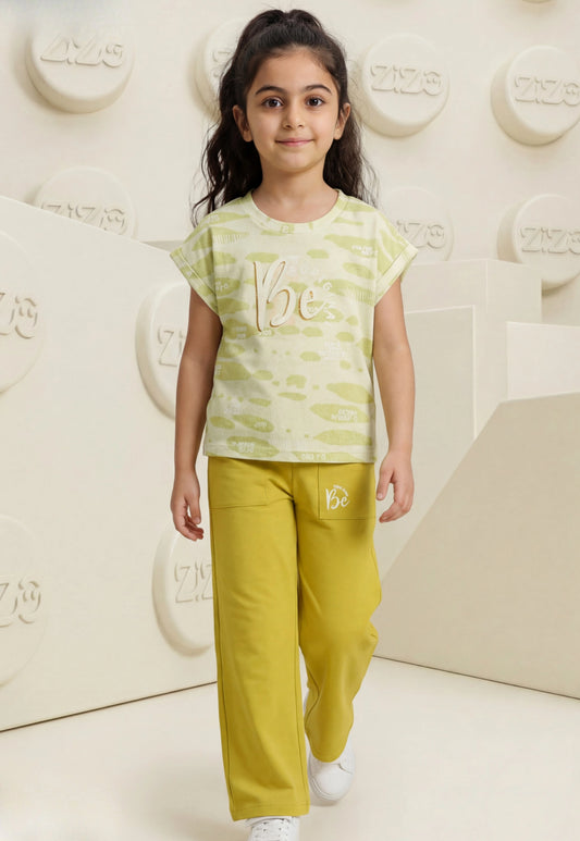 Girls' pajama set is designed for ages 6 to 12 years 745