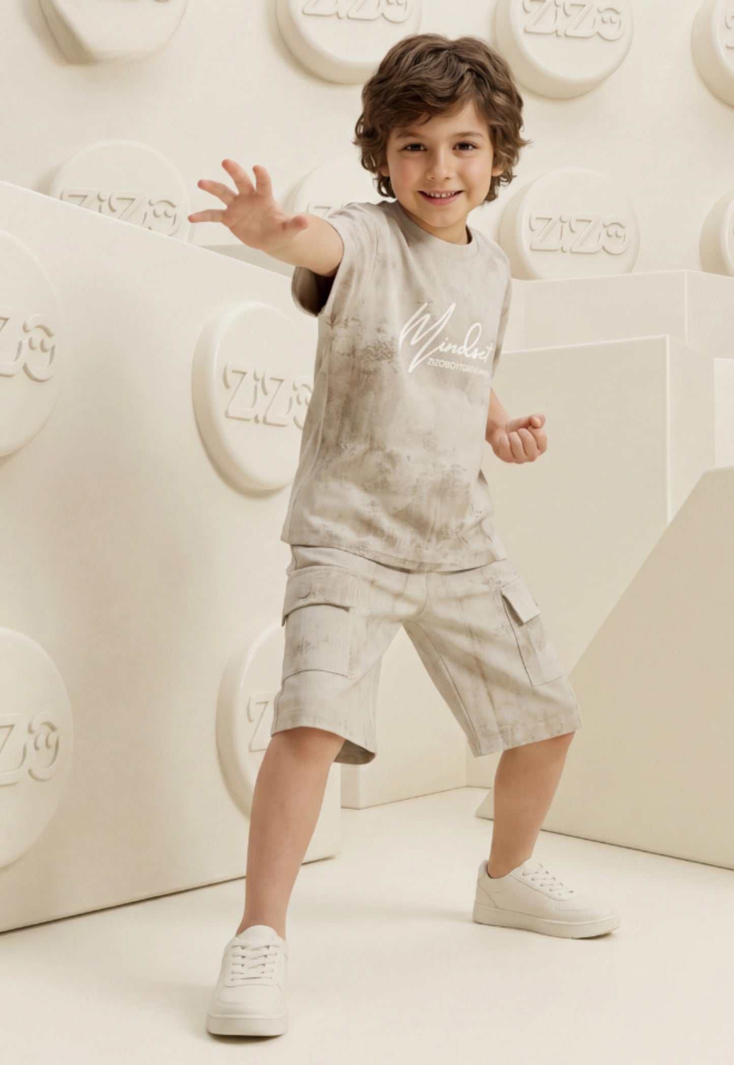 Summer two-piece boys' set, 100% cotton (Summer Breeze Set)
