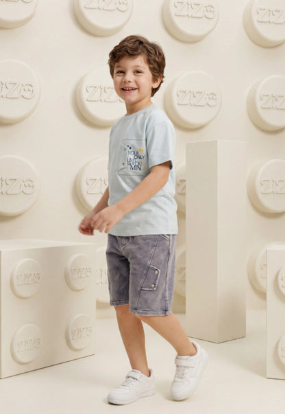Summer two-piece boys' set, 100% cotton (Summer Breeze Set)