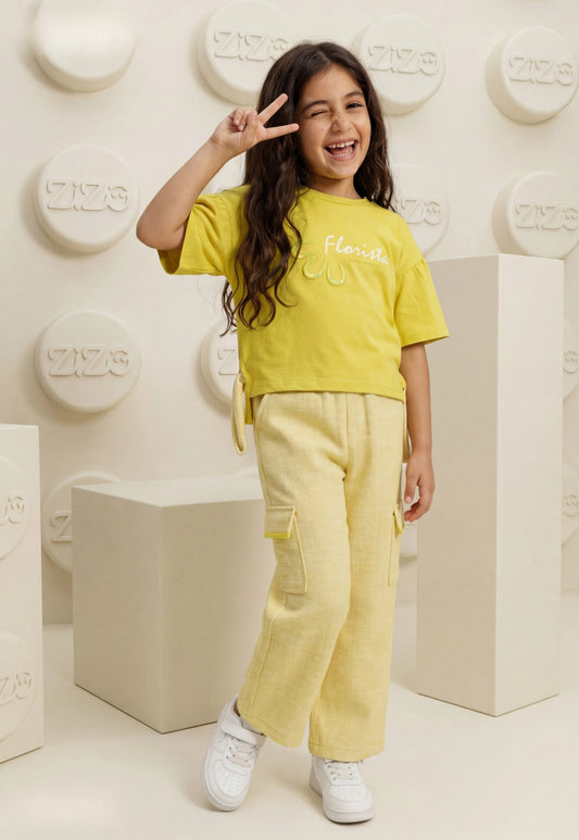 Girls' pajama set is designed for ages 6 to 12 years 745