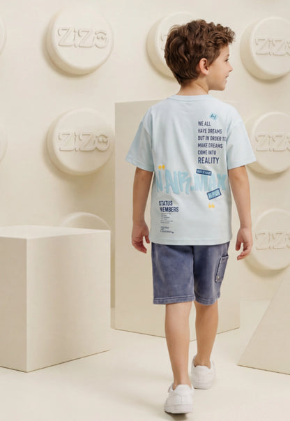 Summer two-piece boys' set, 100% cotton (Summer Breeze Set)