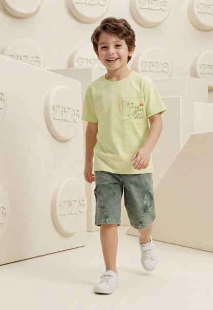 Summer two-piece boys' set, 100% cotton (Summer Breeze Set)