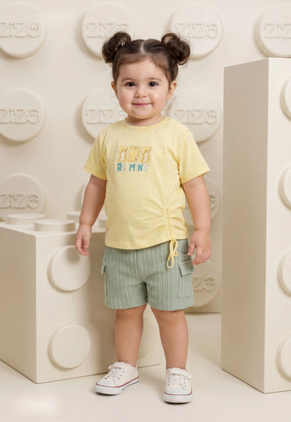 A delightful baby girl's pajama set designed for ages 9 to 18 months.1088