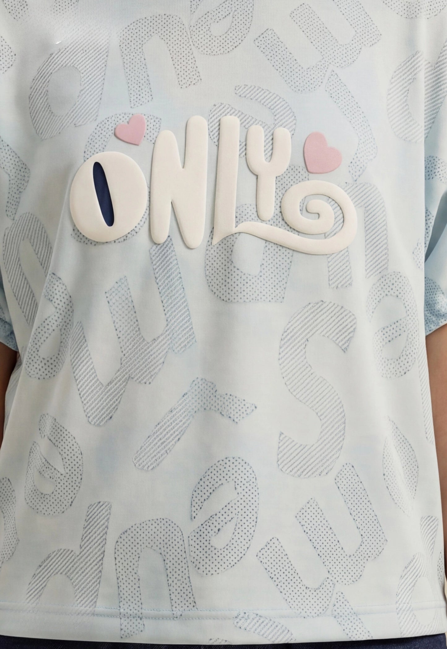 طقم بناتي صيفي قطعتين قطن %100 (Only Denim Set)