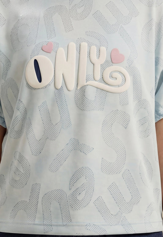 طقم بناتي صيفي قطعتين قطن %100 (Only Denim Set)