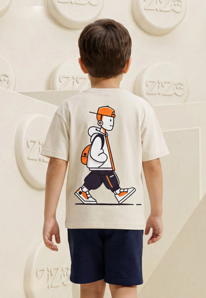 تيشيرت اولادي صيفي قطن %100 (Rolling Down Tee)