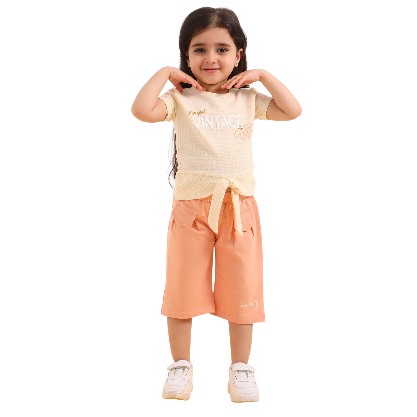 Girls' Pajama Set – 100% Cotton (Ages 2–5 Years) 700