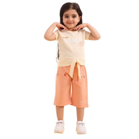 Girls' Pajama Set – 100% Cotton (Ages 2–5 Years) 700