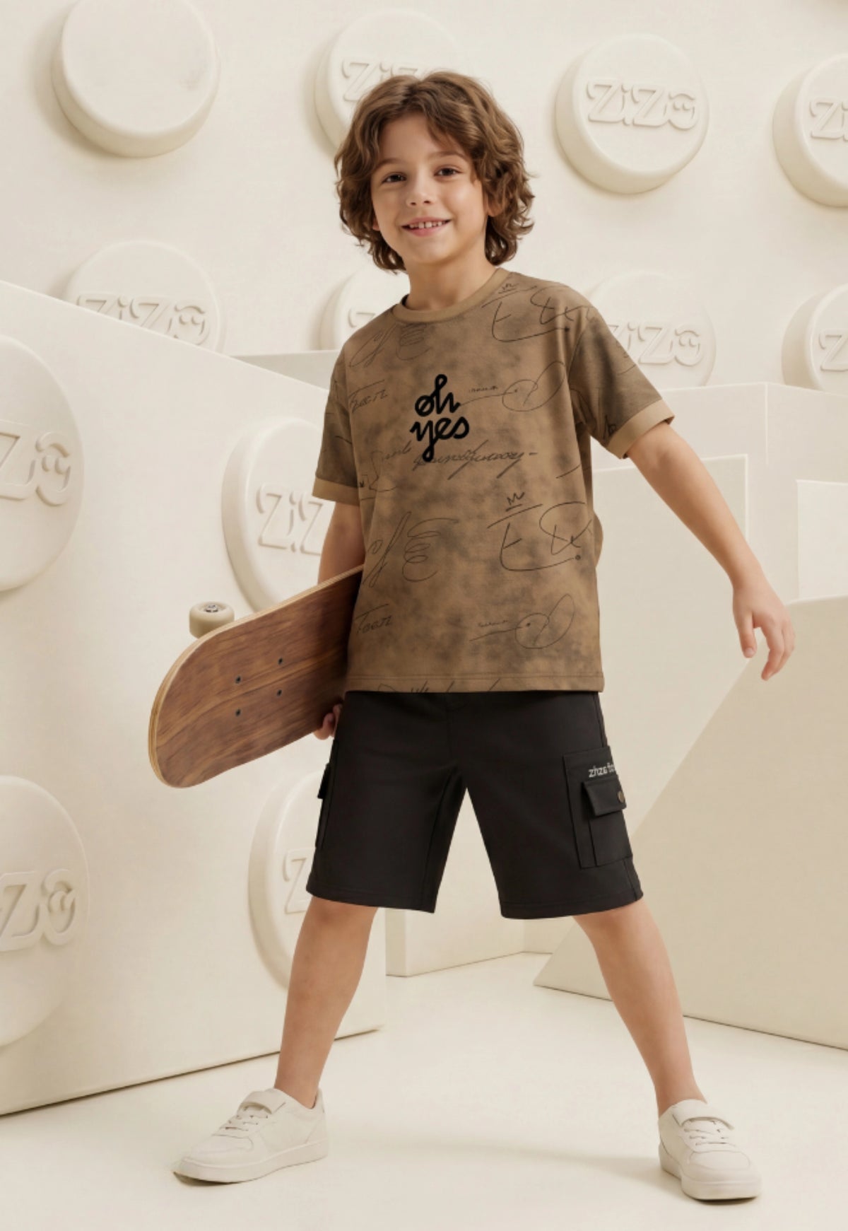 Summer two-piece boys' set, 100% cotton (Summer Breeze Set)