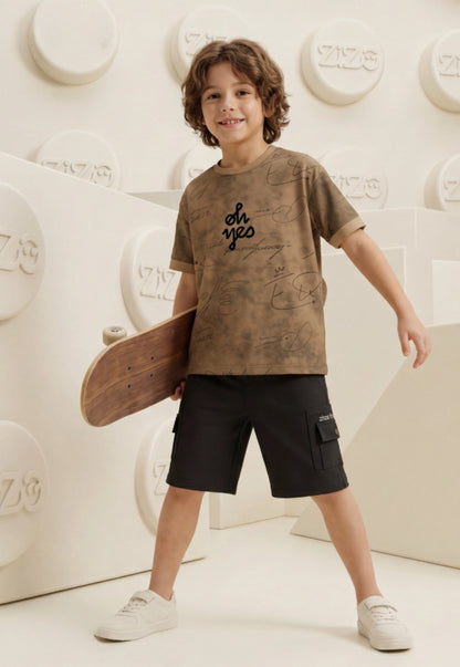Summer two-piece boys' set, 100% cotton (Summer Breeze Set)