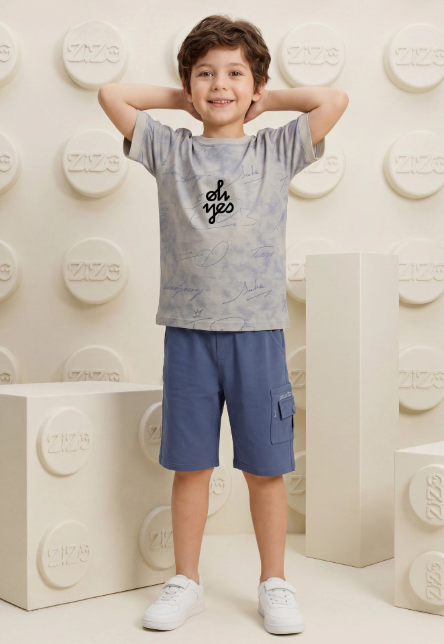 Summer two-piece boys' set, 100% cotton (Summer Breeze Set)