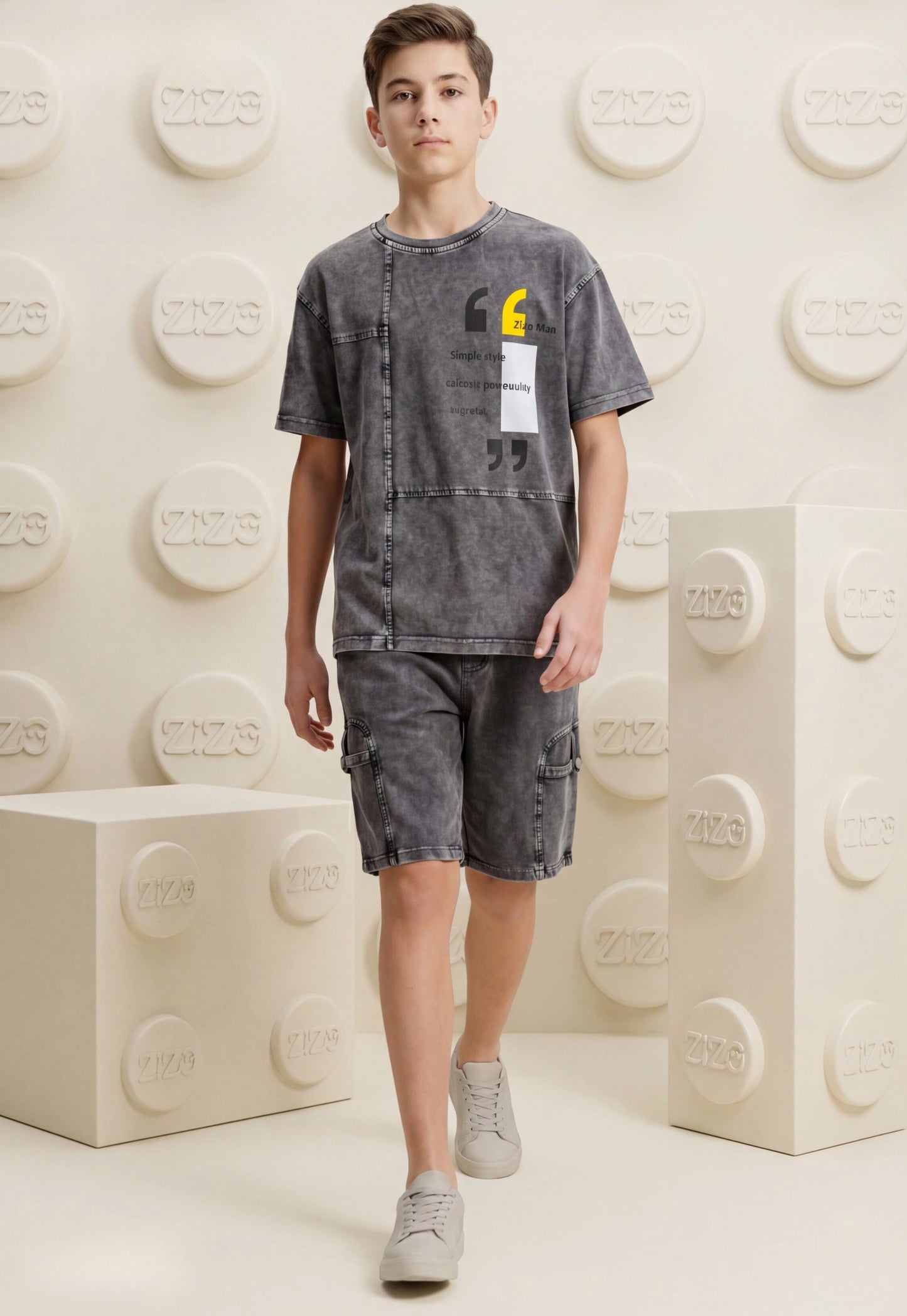 Summer two-piece boys' set, 100% cotton (Summer Breeze Set)